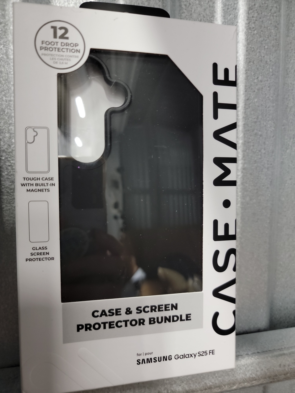 Case-Mate Case & Glass Bundle for Samsung Galaxy S25 FE Black